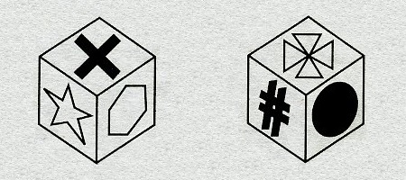 Тест на iq № 3. Вопрос №31. Два шестигранных куба.